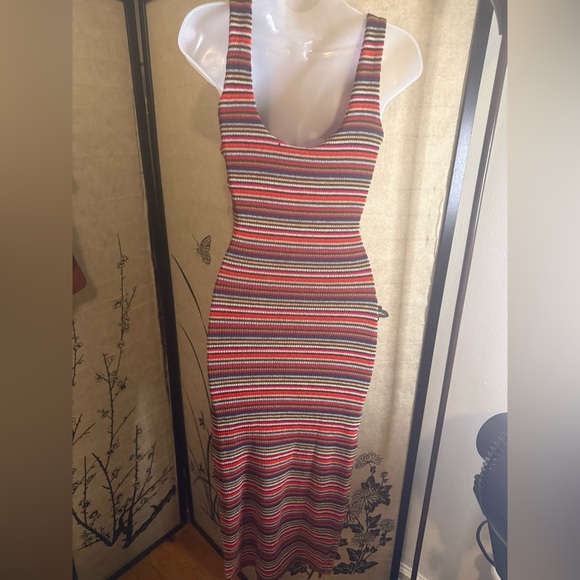 Better Be Colorful Striped Midi Dress - Picture 2 of 7